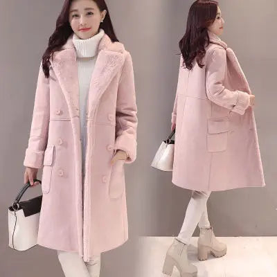 Winter Fashion New High Quality Rabbit Fur Coat Velvet Fur Coat Long Fur Coat Female Loose Thick Warm Mink Fur Teddy Coat