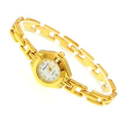 Orologio da polso da donna carino Mujer Relojes dorati Orologio al quarzo con quadrante piccolo Orologio da polso popolare Ora orologi eleganti da donna femminili platinumshop