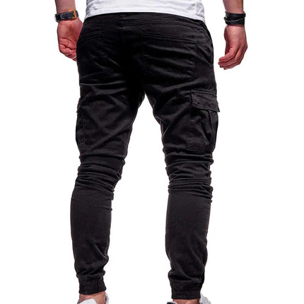 Men's Pants Multi-Pockets Joggers Men Sweatpants 2025 New Casual Solid Cargo Pants Men Oversize Streetwear Pants Men Trousers