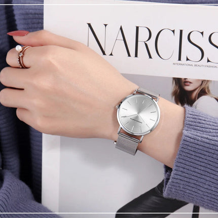 HANNAH MARTIN Movimento al quarzo giapponese in acciaio inossidabile di qualità del marchio Orologio Dropshipping da donna impermeabile da 36 mm in oro rosa completo platinumshop