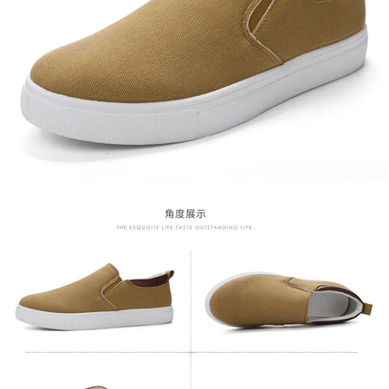 Fashion Canvas Men's Sneakers Black Lace Up Sping Shoes 2024 Classic Casual Vulcanized Shoes Size 46 47 Mens Spring Sport Shoes
