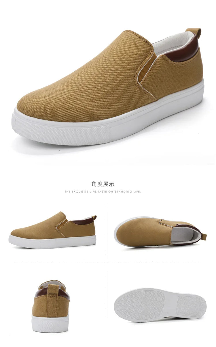 Fashion Canvas Men's Sneakers Black Lace Up Sping Shoes 2024 Classic Casual Vulcanized Shoes Size 46 47 Mens Spring Sport Shoes