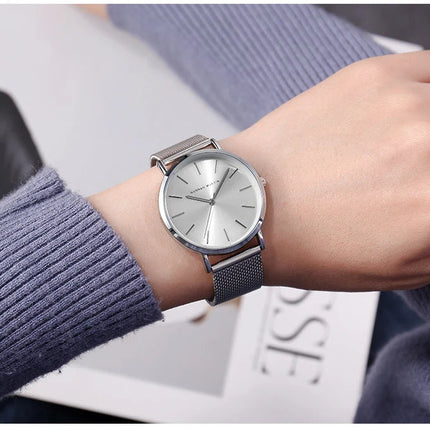 HANNAH MARTIN Movimento al quarzo giapponese in acciaio inossidabile di qualità del marchio Orologio Dropshipping da donna impermeabile da 36 mm in oro rosa completo platinumshop