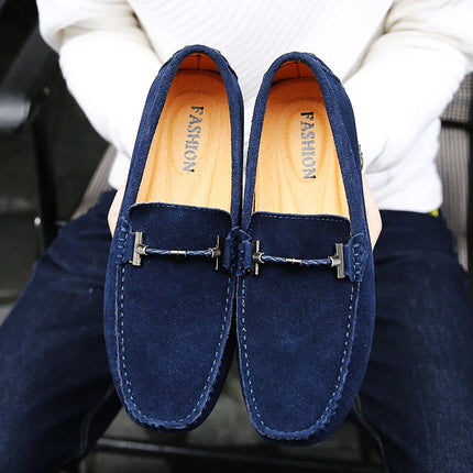 Nuovi uomini scarpe casual moda pelle scamosciata morbida mocassini da uomo mocassini per il tempo libero slip on scarpe da guida da uomo scarpe pigre fatte a mano appartamenti comodi