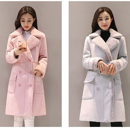 Winter Fashion New High Quality Rabbit Fur Coat Velvet Fur Coat Long Fur Coat Female Loose Thick Warm Mink Fur Teddy Coat