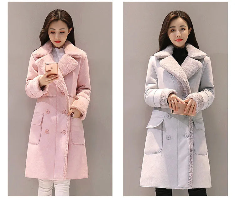 Winter Fashion New High Quality Rabbit Fur Coat Velvet Fur Coat Long Fur Coat Female Loose Thick Warm Mink Fur Teddy Coat