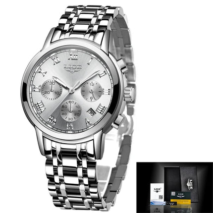LIGE 2024 nuove donne di moda orologi da donna top brand di lusso creativo bracciale da donna in acciaio orologi orologio impermeabile al quarzo femminile platinumshop