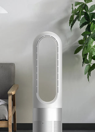 110V / 220V 18 pollici Mini ventilatore elettrico senza foglie per uso domestico funzione di temporizzazione del telecomando, ventilatore da pavimento muslimexayp