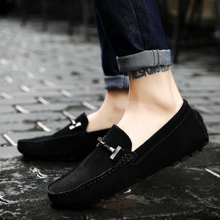 Nuovi uomini scarpe casual moda pelle scamosciata morbida mocassini da uomo mocassini per il tempo libero slip on scarpe da guida da uomo scarpe pigre fatte a mano appartamenti comodi