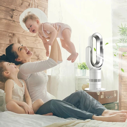 Ventilatore Freddo e Caldo con Telecomando, Senza Pale, 220V, Ultra-silenzioso, Purificatore d'Aria, Alta Qualità, Programmabile 1-9 Ore