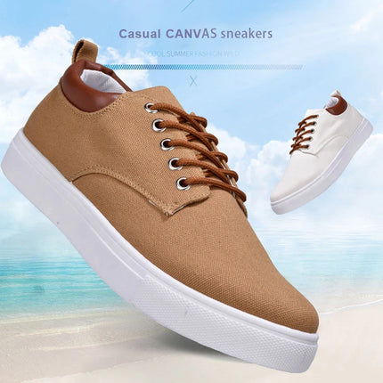 Fashion Canvas Men's Sneakers Black Lace Up Sping Shoes 2024 Classic Casual Vulcanized Shoes Size 46 47 Mens Spring Sport Shoes