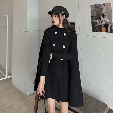 Autumn Winter Plus Size Women Coat Woolen Cloth Cloak Loose Overcoat Female High Quality 2025 Manteau Femme Hiver Oversize