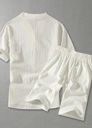 Men's Clothing Large Size Tracksuit 8XL 9XL Linen Short T-shirt Summer Suit 160kg Clothing Track Suit 5XL Cotton Husband Set PlatiNum