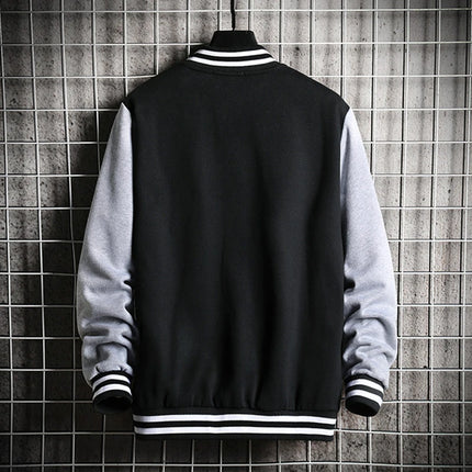 Supzoom New Arrival Letter Rib Sleeve Cotton Fashion Logo Single Breasted Casual Bomber Baseball Jacket Loose Cardigan Coat
