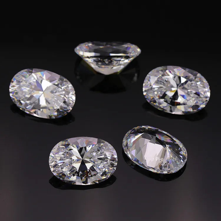 Collana di zirconi ovali AAA di lusso Bling Linea di pesca trasparente invisibile Girocollo Collane da donna Ciondolo ellittico Collier Femme