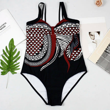 Costume da bagno bikini sexy Costumi da bagno Donna 2025 Costume intero Push Up Nuoto per abbigliamento da spiaggia Monokini Costumi da bagno taglie forti 2XL platinumshop