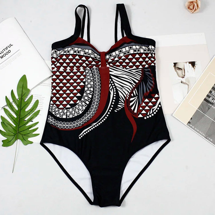 Costume da bagno bikini sexy Costumi da bagno Donna 2025 Costume intero Push Up Nuoto per abbigliamento da spiaggia Monokini Costumi da bagno taglie forti 2XL platinumshop