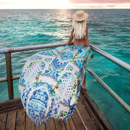 TEELYNN Chiffon Floreale di Stampa Kimono A Maniche Lunghe beach boho Cover up Camicetta delle donne Dell'annata di estate Cardigan Magliette E Camicette Blusas shirt platinumshop