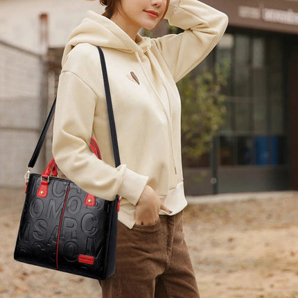 PU Leather Casual Crossbody Bags for Women Ladies Luxury Designer Tote Handbag Female Large Capacity Travel Shoulder Bag Sac PlatiNum