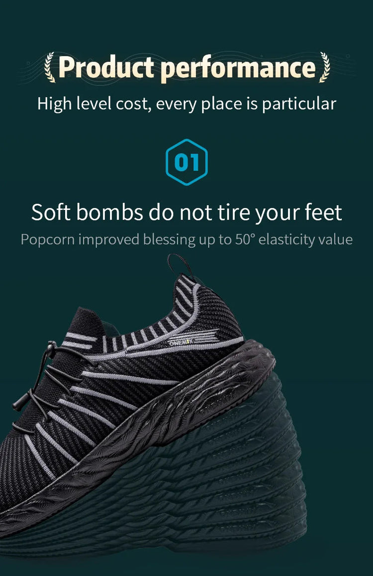 ONEMIX Scarpe da corsa impermeabili per uomo Scarpe da ginnastica da allenamento leggere e traspiranti da donna Scarpe sportive slip-on da trekking all'aperto platinumshop