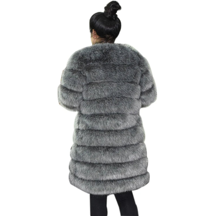ZADORIN 9 Steps Luxury High Imitation Long Fluffy Thick Warm Faux Fur Coat Women Winter Long Sleeve Fur Coats Female Outerwear
