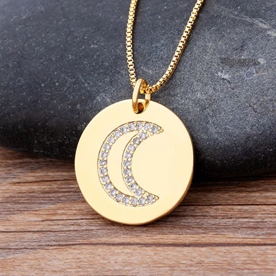 Nidin moda di lusso con zirconi cubici ciondolo a forma di cuore da donna placcato in oro collana a catena di alta qualità regalo per feste di gioielli scintillanti