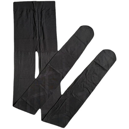 Collant Sexy da Donna Sottili in Jacquard a Rombi, Collant Gotici JK con Finte Cinghie Incrociate, Leggings