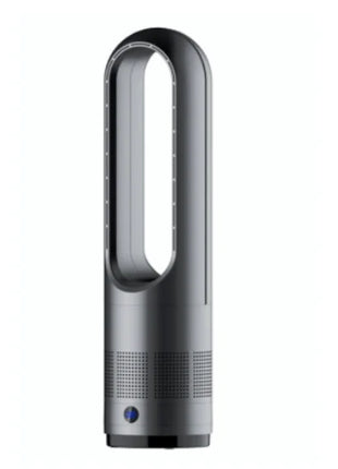 110V / 220V 18 pollici Mini ventilatore elettrico senza foglie per uso domestico funzione di temporizzazione del telecomando, ventilatore da pavimento muslimexayp