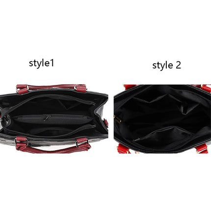 PU Leather Casual Crossbody Bags for Women Ladies Luxury Designer Tote Handbag Female Large Capacity Travel Shoulder Bag Sac PlatiNum