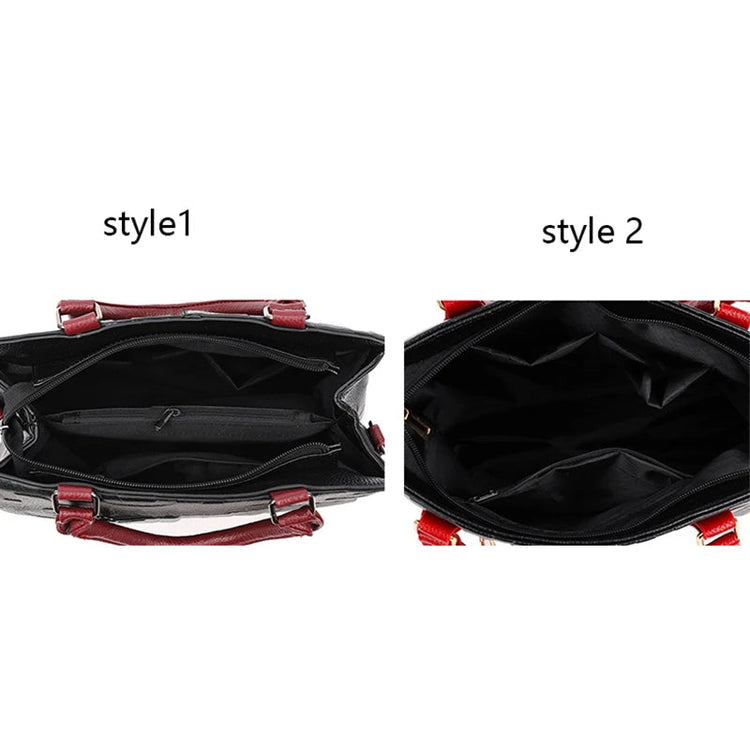 PU Leather Casual Crossbody Bags for Women Ladies Luxury Designer Tote Handbag Female Large Capacity Travel Shoulder Bag Sac PlatiNum