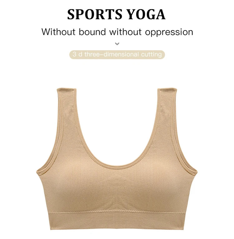 CINOON Women Seamless Ribbed Bra Set Wireless Deep V Bralette Top Panties Two Piece Lingerie Set Sport Fitness Underwear