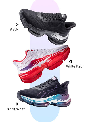 Scarpe da corsa da uomo ONEMIX rimbalzo ammortizzante scarpe sportive da corsa all'aperto traspiranti scarpe da ginnastica da uomo con aumento dell'altezza 6-7cm PlatiNum
