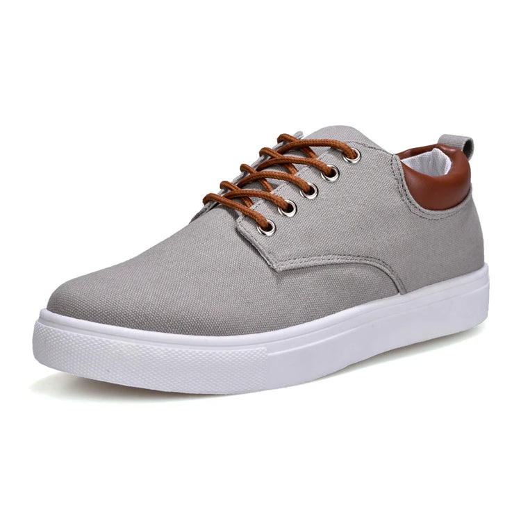 Fashion Canvas Men's Sneakers Black Lace Up Sping Shoes 2024 Classic Casual Vulcanized Shoes Size 46 47 Mens Spring Sport Shoes