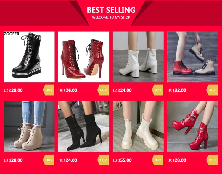 Brand Ankle Boots For Women Platform Fashion Elegant High Heel Short Boot Large Size Zipper Autumn Winter Black Green Shoes Lady