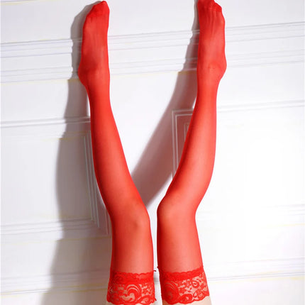 Sexy soft lace stockings Top thigh highs + suspender belt Lingerie women's tights floral women's tights