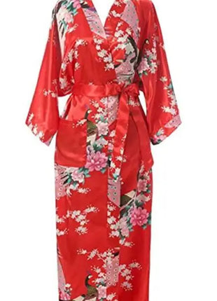 Abiti da notte da donna abiti da notte fiore abiti per la casa intimo Lingerie Casual Kimono abito d