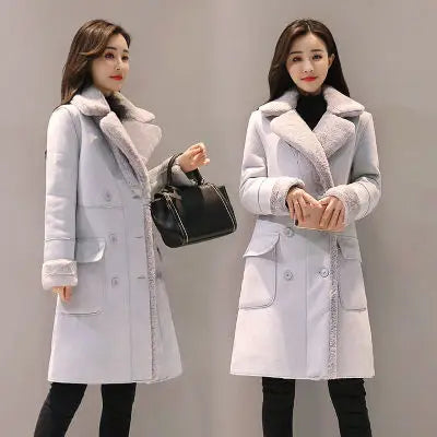 Winter Fashion New High Quality Rabbit Fur Coat Velvet Fur Coat Long Fur Coat Female Loose Thick Warm Mink Fur Teddy Coat