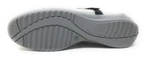 Street Slipper/woman/Vulca-Bicha/instep: cut-out grid/Sole: rubber/Color: silver gray/wedge 2 cm/easy closure PlatiNum