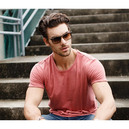 Men's 100% Cotton T-Shirt Soft Casual Fitness Summer Thin T-Shirts Men's Home Wear O-Neck Short Sleeve Solid T-Shirt for Men