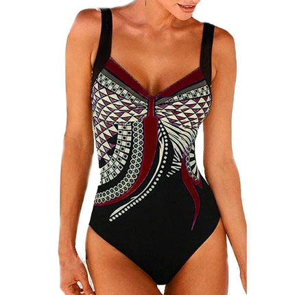 Costume da bagno bikini sexy Costumi da bagno Donna 2025 Costume intero Push Up Nuoto per abbigliamento da spiaggia Monokini Costumi da bagno taglie forti 2XL platinumshop
