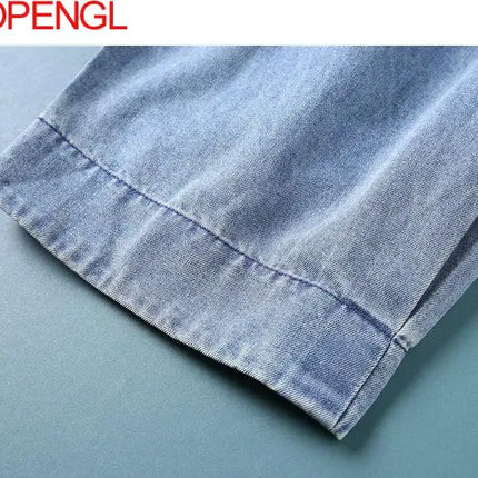 Nuovi Jeans larghi Oversize donna Denim pantaloni Casual incrociati pantaloni Harem Vintage femminili pantaloni Bloomers 2022 Jeans a gamba larga mamma