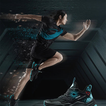 RAX Running Shoes Men&Women Outdoor Sport Shoes Breathable Lightweight Sneakers Air Mesh Upper Anti-slip Natural Rubber Outsole PlatiNum