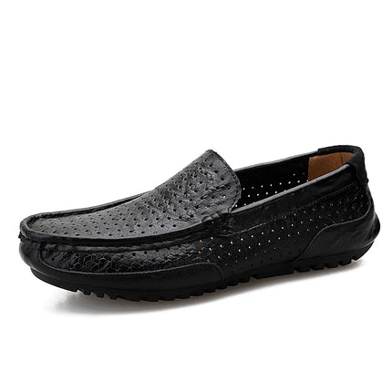 Scarpe Casual da uomo di moda scarpe eleganti da uomo di marca mocassino classico da uomo in vera pelle Plus Size Classic