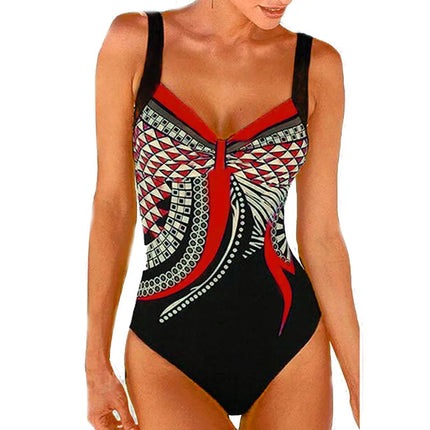 Costume da bagno bikini sexy Costumi da bagno Donna 2025 Costume intero Push Up Nuoto per abbigliamento da spiaggia Monokini Costumi da bagno taglie forti 2XL platinumshop