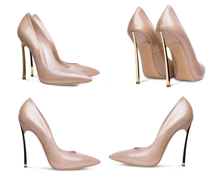 【Measure your feet length before order】Luxury Designer Women Pumps Stiletto High Heel Sexy Fetish Party Zapatos De Tacon C-PU-1