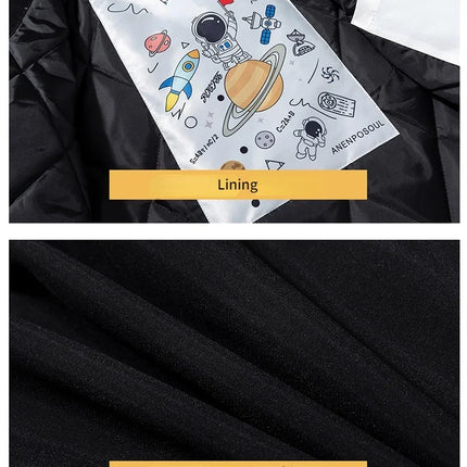 Winter Varsity Jacket Men Women Streetwear Basketball Jacket Fashion Casual Thick Parkas Men Korean Patchwork Couple Coat Button