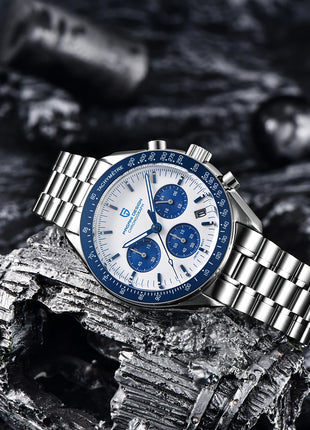 PAGANI DESIGN 2026 Nuovo CK2988 Orologio da Polso da Uomo al Quarzo di Lusso Retrò con Funzione Luna, Vetro Zaffiro e Cronografo di Precisione