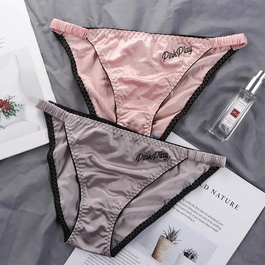 1Pc Women's Seamless Panties Ultra-thin Panties Fashion Sexy Girl low-Rise Ruffles Embroidery Smooth Fitness Panties