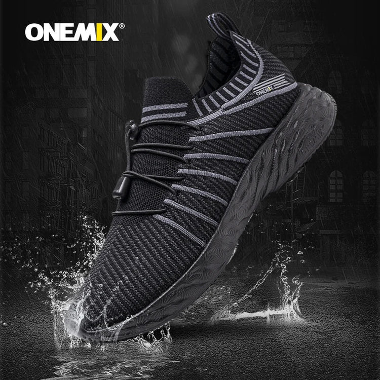 ONEMIX Scarpe da corsa impermeabili per uomo Scarpe da ginnastica da allenamento leggere e traspiranti da donna Scarpe sportive slip-on da trekking all'aperto platinumshop