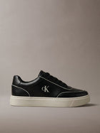 ck baseline - sneakers imbottite in pelle black/dk ecru da uomini calvin klein